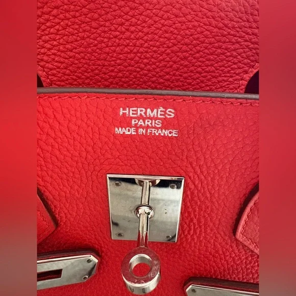 ❌SOLD❌ Hermes Birkin 35 Rouge Capuccine Togo SHW P◾️ - Picture 5 of 16